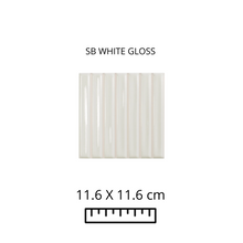 Load image into Gallery viewer, SWEET BARS WHITE GLOSS 11.6x11.6