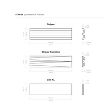 Load image into Gallery viewer, STRIPES GRAPHITE 7.5X30