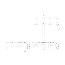 Load image into Gallery viewer, Grifería Empotrado Lavabo 3 Piezas Kube Dor
