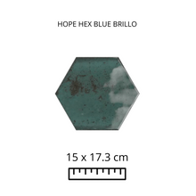 Load image into Gallery viewer, HOPE HEX BLUE 15X17.3
