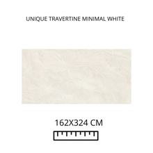 Load image into Gallery viewer, UNIQUE TRAVERTINE MINIMAL WHITE 162X324
