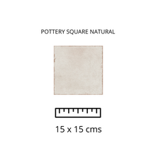 Load image into Gallery viewer, POTTERY SQUARE NATURAL 15X15

