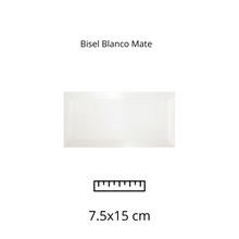 Load image into Gallery viewer, Bisel Blanco Mate 7.5x15
