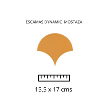 Load image into Gallery viewer, ESCAMAS DYNAMIC MOSTAZA 15.5 X 17
