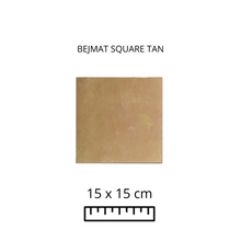 Load image into Gallery viewer, BEJMAT SQUARE TAN 15X15
